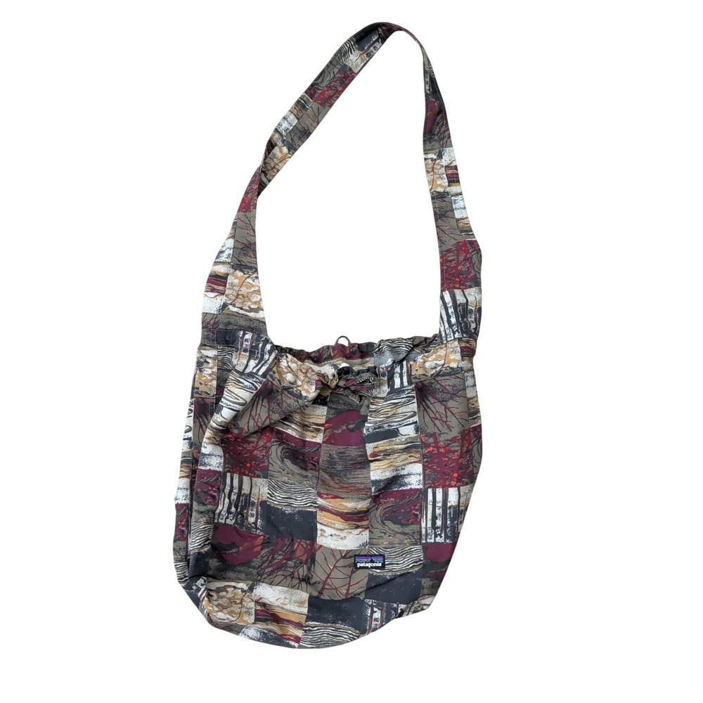 Patagonia Carry Ya'll Hobo Crossbody Bag Abstract Patchwork Rare Limited Edition